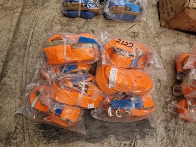 10x Unused 5ton 10m Ratchet Straps - 2