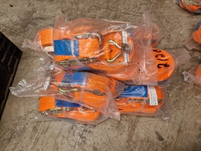 10x Unused 5ton 10m Ratchet Straps