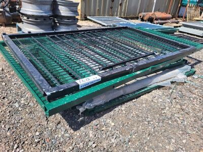 6x Steel Fence Panels