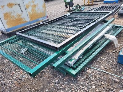 6x Steel Fence Panels - 3