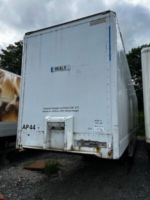 2001 Montracon Tandem Axle Box Van Trailer