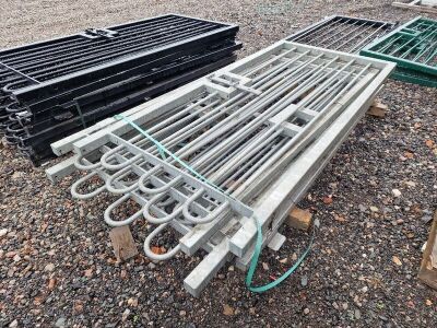 6 x Galvanised Steel Gates - 4