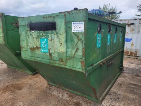 10yrd Chainlift Mixed Glass Bottle Bank 