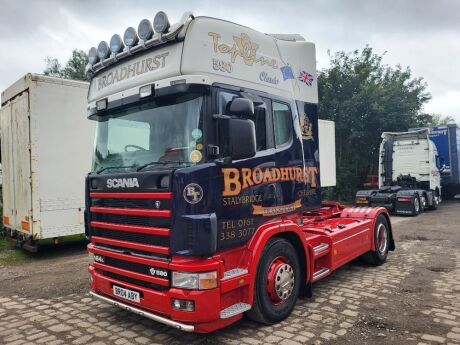 2004 Scania 164L V8 580 Topline 4x2 Tractor Unit