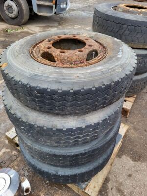 4 x 8.25-R17 Wheels and Tyres + 3 x 315-70-R22.5 Wheels and Tyres - 2