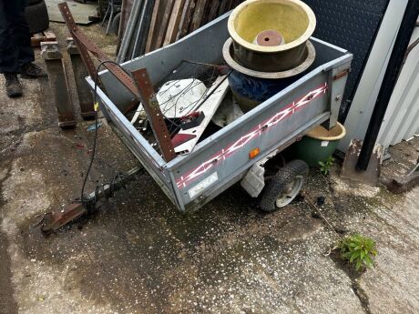 ERKA Small Car Trailer and Contents 