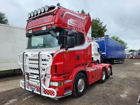 2007 Scania R620 Topline 6x2 Rear Lift Tractor Unit