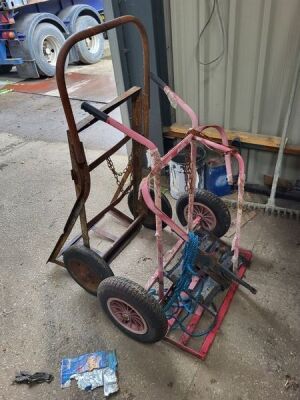 2 x Gas Bottle Trolleys - 2
