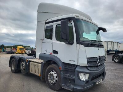 2014 Mercedes Actros 2540 6x2 Midlift Tractor Unit