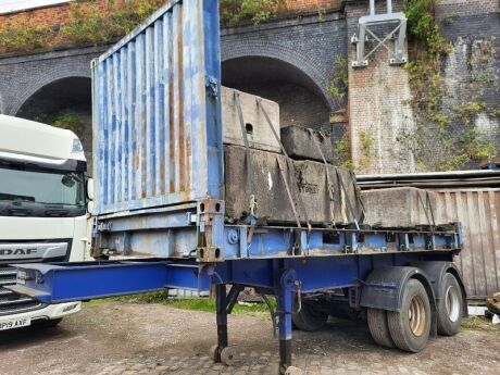 1978 M&G Tandem Axle Skeletal Trailer