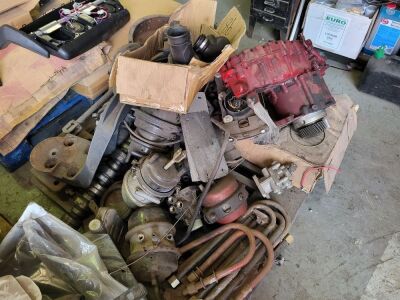 Pallet of Various Spares, Spring Brakes, U Bolts, Brake Linings, Cam Etc. - 2