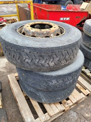 4 x 8.25-R17 Wheels and Tyres + 3 x 315-70-R22.5 Wheels and Tyres - 3