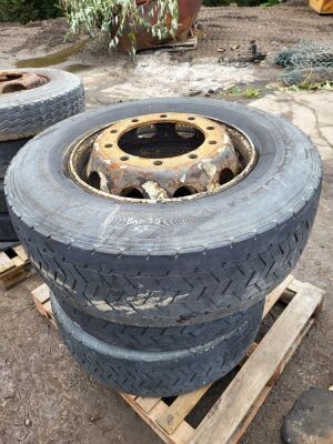 4 x 8.25-R17 Wheels and Tyres + 3 x 315-70-R22.5 Wheels and Tyres - 4