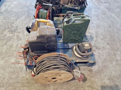 Petrol Wheel Gun Compressor, Vacuum, Jerry Can, Hose Pipe & 3 Phase Extension Cable