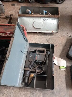 Pillar Drill, Metal Chop Saw, Quantity of Power/Hand Tools & Suzies