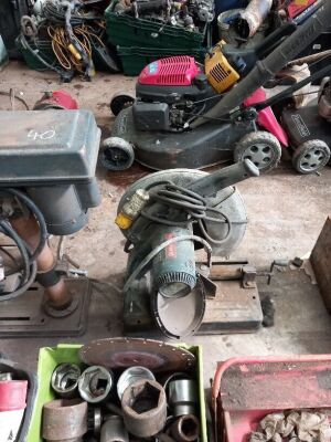 Pillar Drill, Metal Chop Saw, Quantity of Power/Hand Tools & Suzies - 5