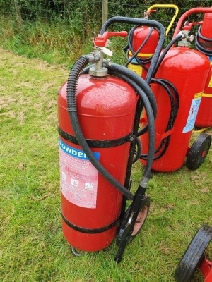 4 x High Pressure Powder Fire Extinguishers