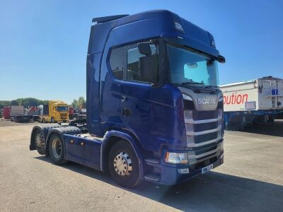 2018 Scania S500 Tag Axle Tractor Unit