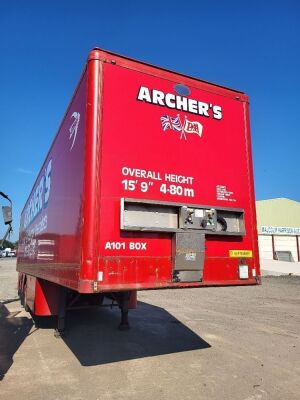 2005 Cartwright Triaxle Box Trailer - 2