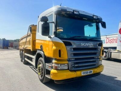 2008 Scania P380 6x4 Steel Body Drawbar Tipper