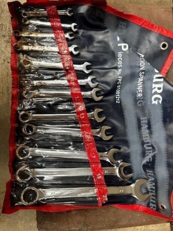 ¾" Socket Set, Spanner Set + 24" Stilsons