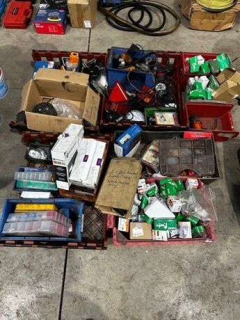 Quantity of Truck & Trailer Lights + Bulbs Etc.