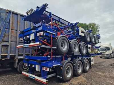 Unused Krone Triaxle Sliding Skeletal Trailer - 2