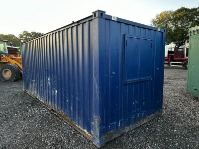 20ft x 8ft 50/50 Split Office & Stores Anti Vandal Container - 2