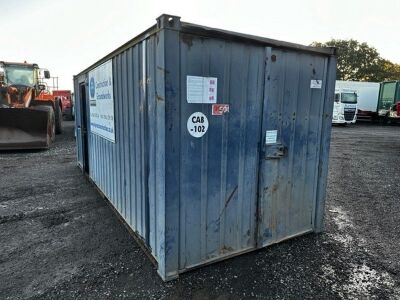 20ft x 8ft 50/50 Split Office & Stores Anti Vandal Container - 4