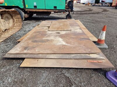 6 x Misc Steel Road Plates