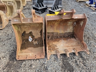 2 x Digging Buckets to Suit 3CX 3ft + 2ft