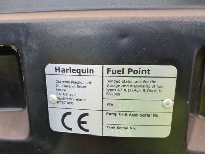 2015 Harlequin 1400ltr Bunded Red Diesel Tank - 3