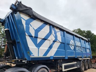 2018 BMI Triaxle Hardbox Scrap Spec Tipping Trailer