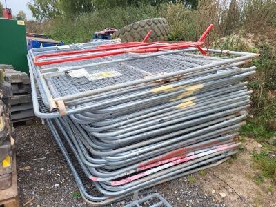 Qty of Temporary Fence Panels + Quantity of Feet