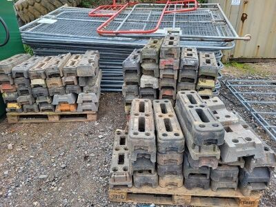 Qty of Temporary Fence Panels + Quantity of Feet - 3