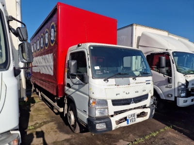 2018 Mitsubishi Fuso 7C15 4x2 Curtainside Rigid