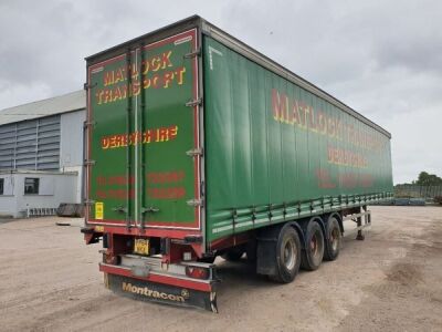 2016 Montracon Triaxle Curtainside Trailer - 3