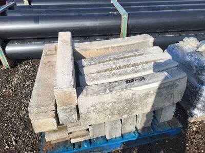 Pallet of Various Kerbstones 