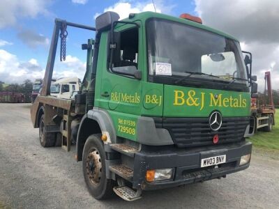 2003 Mercedes 1823 4x2 Skip Loader