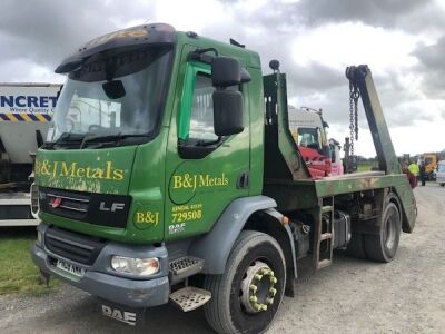 2008 DAF LF 55 220 4x2 Extending Arm Skip Loader