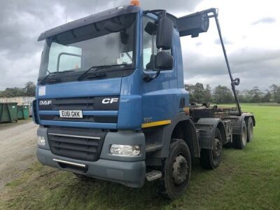 2012 DAF CF85 360 8x4 Hook Loader