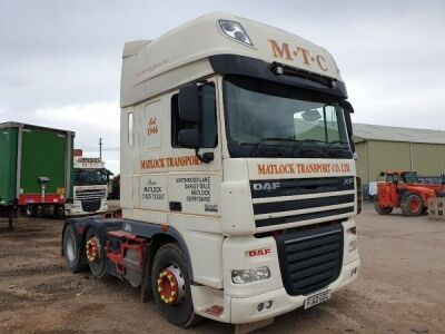 2012 DAF XF105 460 Super Space 6x2 Tractor Unit