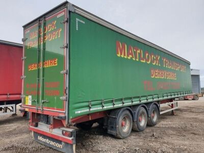 2016 Montracon Triaxle Curtainside Trailer - 3