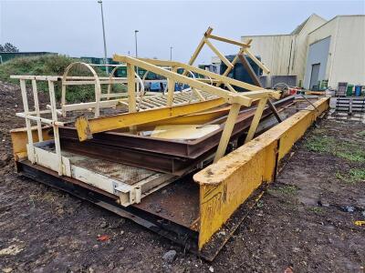 15m (Approx) Weigh Bridge Bed + Quantity of Steel Frames & Ladders - 4