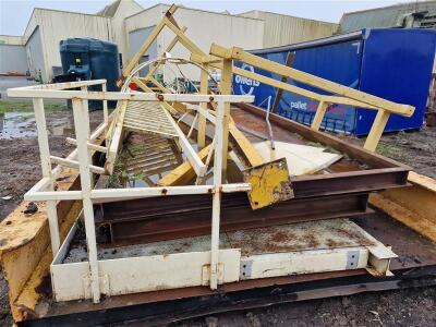 15m (Approx) Weigh Bridge Bed + Quantity of Steel Frames & Ladders - 7