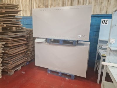 3x Roll Door Cabinets