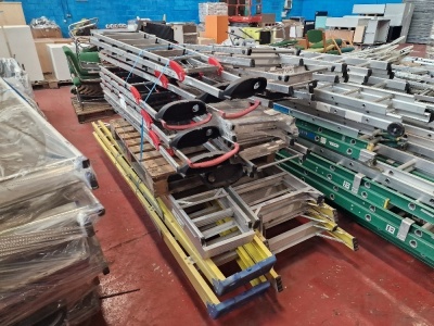 Qty of Aluminium & Fiberglass Step Ladders 