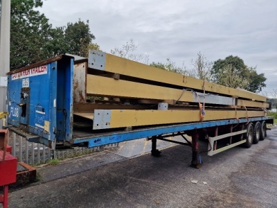 Quantity of Used Steel Sections & 2001 SDC Triaxle Flat Trailer