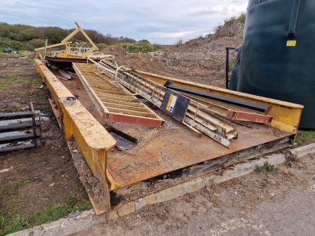 15m (Approx) Weigh Bridge Bed + Quantity of Steel Frames & Ladders