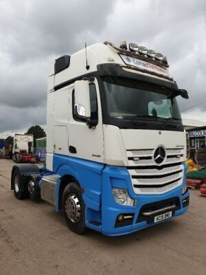 2015 MERCEDES Actros 2458 Gigaspace 6x2 Mini Midlift Tractor Unit